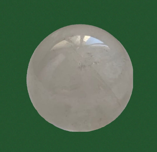 Stralende schoonheid: Braziliaanse kristallen kwartsbol - 145 g, diameter 45 mm