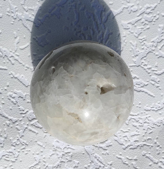 Sulfur Quartz Sphere: Natural Beauty & Healing Power
