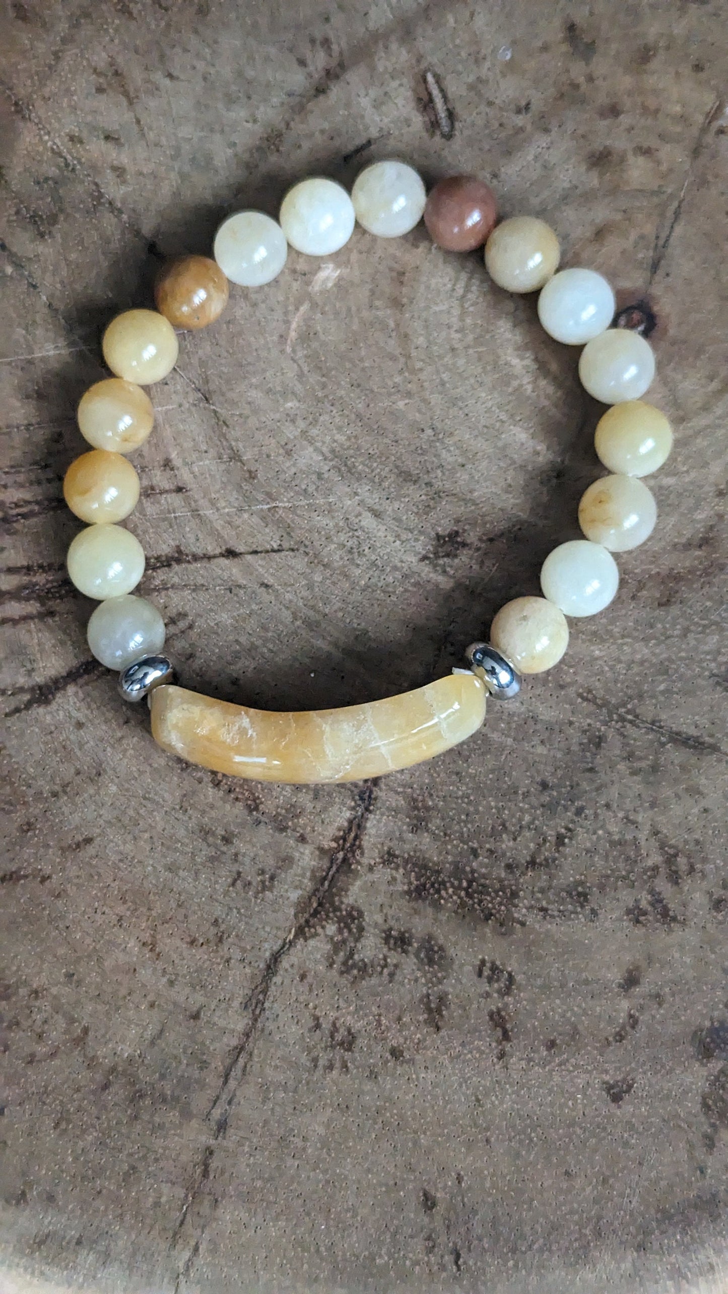 Earth Brown Topaz Harmony Bracelet: A Handcrafted Statement of Elegance and Earthy Charm